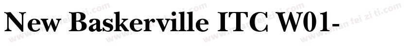 New Baskerville ITC W01字体转换